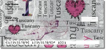 I Love Italy Personalized Checks