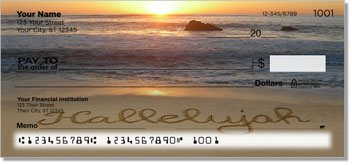 Inspirational Sand Scribbles Personalized Checks