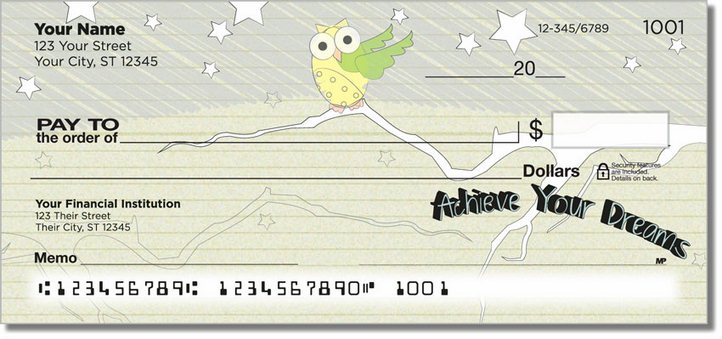 Inspiring Doodle Personal Checks