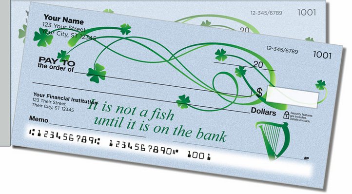 Irish Proverb Side Tear Personal Checks