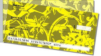 Iron Floral Side Tear Personalized Checks