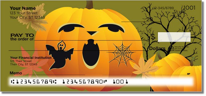 Jack-o-Lantern Personal Checks