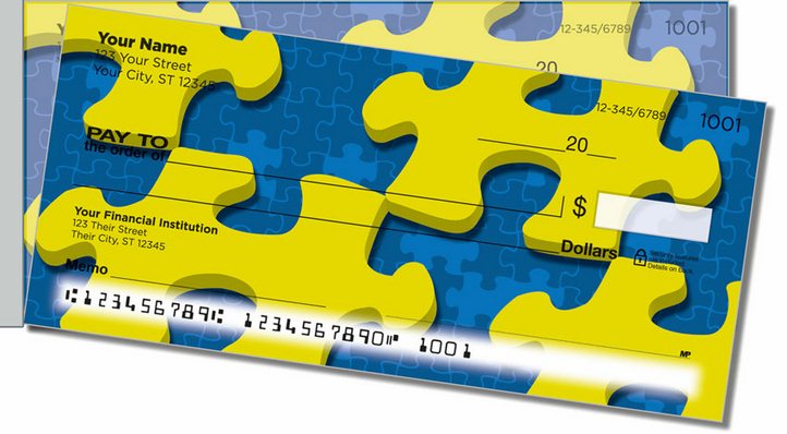 Jigsaw Puzzle Side Tear Personal Checks