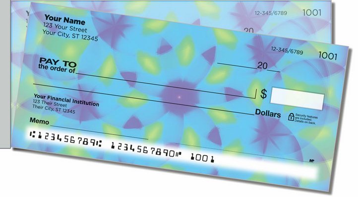 Kaleidoscope Side Tear Personal Checks