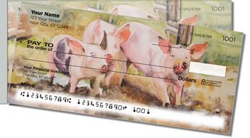 Kay Smith Pig Side Tear Design Checks