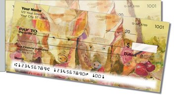 Kay Smith Pig Side Tear Personalized Checks