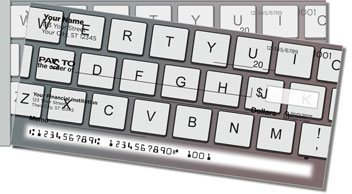 Keyboard Side Tear Personalized Checks