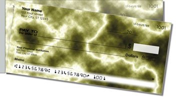 Lightning Side Tear Personalized Checks