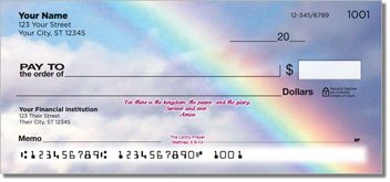 Lords Prayer Personalized Checks