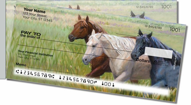Madaras Horses Side Tear Personal Checks