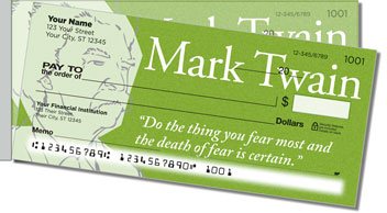 Mark Twain Side Tear Design Checks
