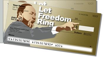 Martin Luther King Side Tear Personalized Checks