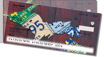 Michigan License Plate Side Tear Design Checks