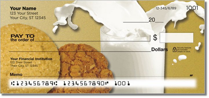 Milk and Cookie Personal Checks