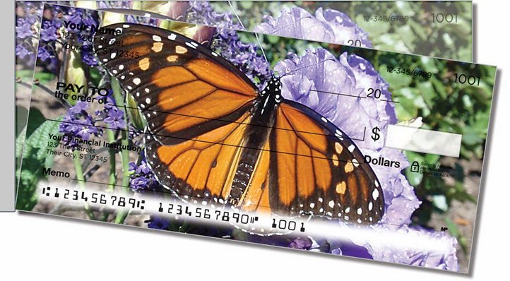 Milkweed Butterfly Side Tear Personal Checks