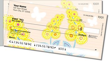 Mimosa Side Tear Personalized Checks
