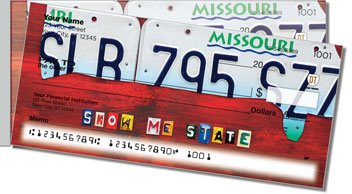 Missouri License Plate Side Tear Design Checks