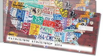 Missouri License Plate Side Tear Personalized Checks