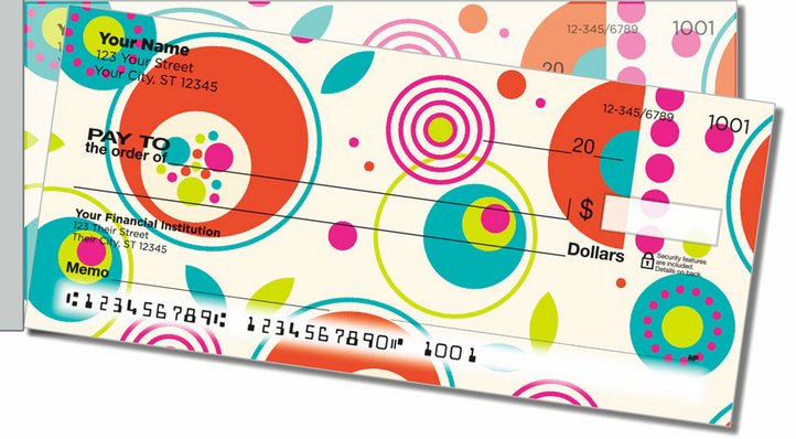 Mod Bouquet Side Tear Personal Checks
