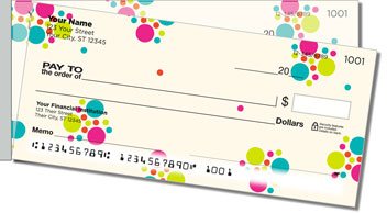 Mod Bouquet Side Tear Personalized Checks