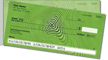Modern Art Side Tear Personalized Checks