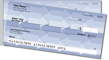 Monochrome Arrow Side Tear Personalized Checks