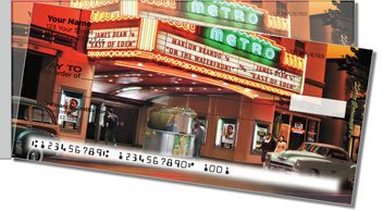 Movie Palace Side Tear Personalized Checks