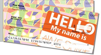 Name Tag Side Tear Personalized Checks