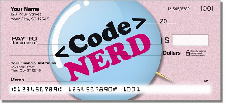 Nerd Pride Personal Checks