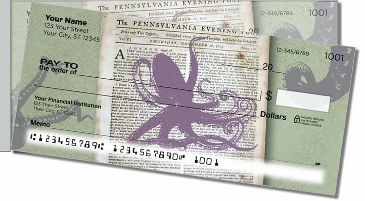 Octopus Side Tear Personal Checks