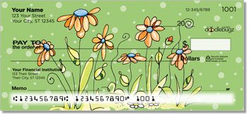 Orange Daisies Checks