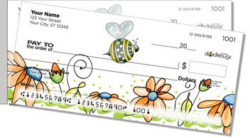 Orange Daisies with Bees Side Tear Checks