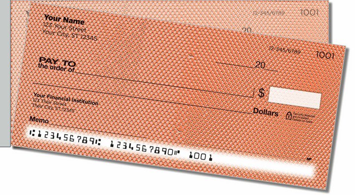 Orange Mesh Side Tear Personal Checks
