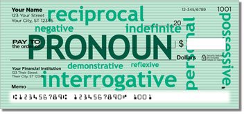 Parts of Speech Personalized Checks