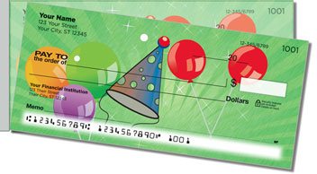 Party Balloon Side Tear Design Checks