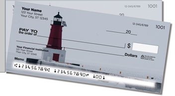 Pier Lighthouse Side Tear Personalized Checks
