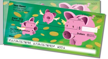 Piggy Bank Side Tear Personalized Checks