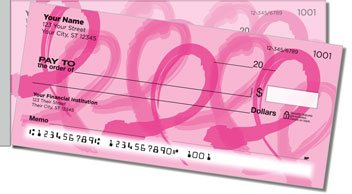 Pink Ribbon Side Tear Checks