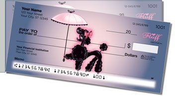Pixie Poodle Side Tear Personalized Checks