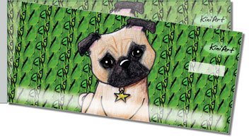 Pug Series Side Tear Personalized Checks
