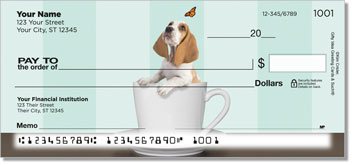Pups in Cups Personalized Checks