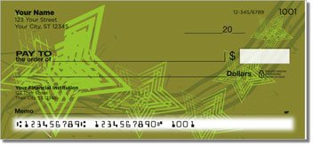 Retro Star Personalized Checks