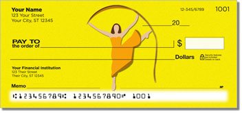 Ribbon Dancing Personalized Checks