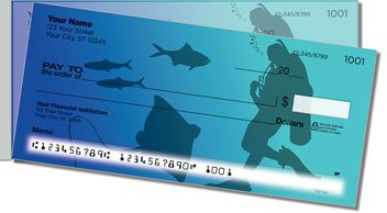 Scuba Diving Side Tear Personalized Checks