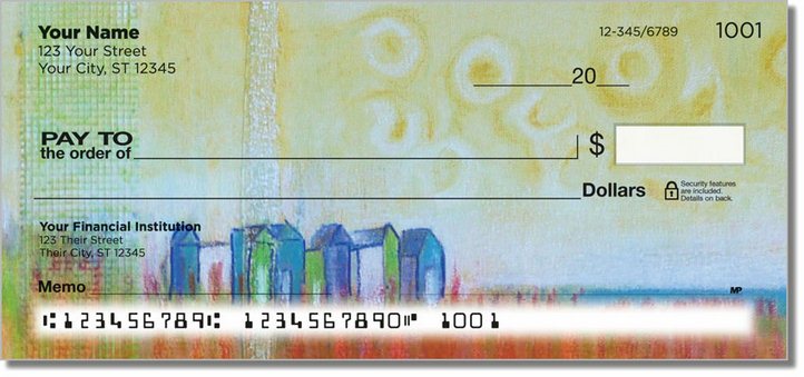 Semi Abstract Personal Checks