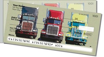 Semi Truck Side Tear Personalized Checks