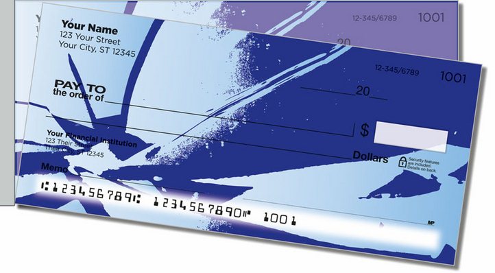Shattered Side Tear Personal Checks