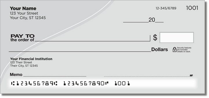 Silver Curve Personal Checks