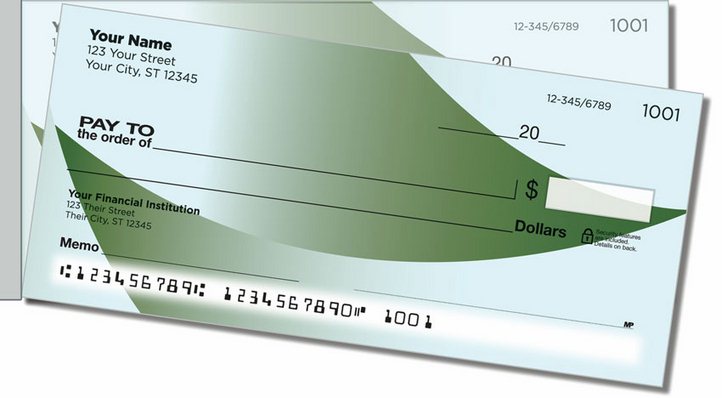 Simple Fade Side Tear Personal Checks