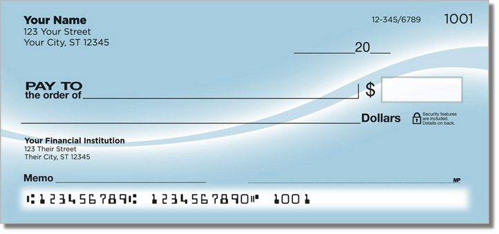 Simple Swoosh Personal Checks